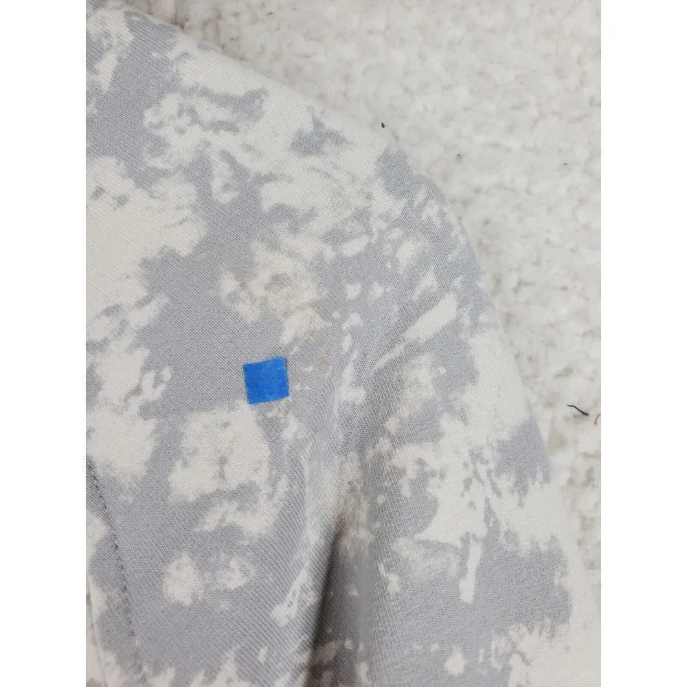 Lululemon City Sweat Pullover Hoodie Mens M Gray White Tie Dye Drawstring - Picture 12 of 15